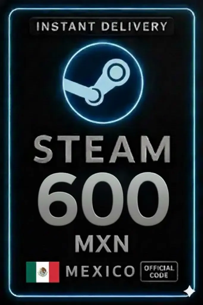Steam 钱包 600 墨西哥比索 - (墨西哥) Steam 钱包 600 墨西哥比索 - (墨西哥)