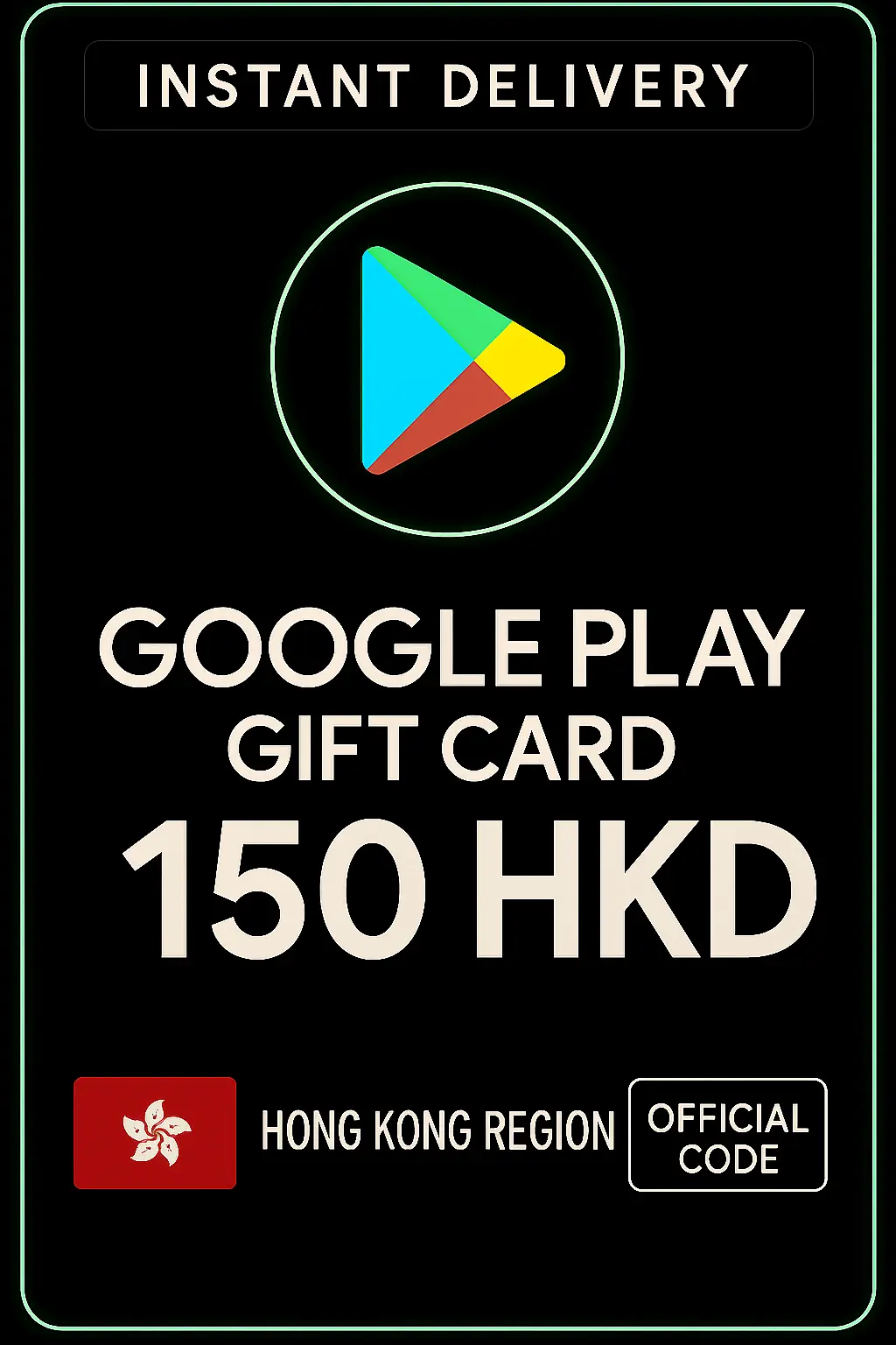 Google Play подарочна картичка - Хонг Конг HKD 150 Google Play подарочна картичка - Хонг Конг HKD 150