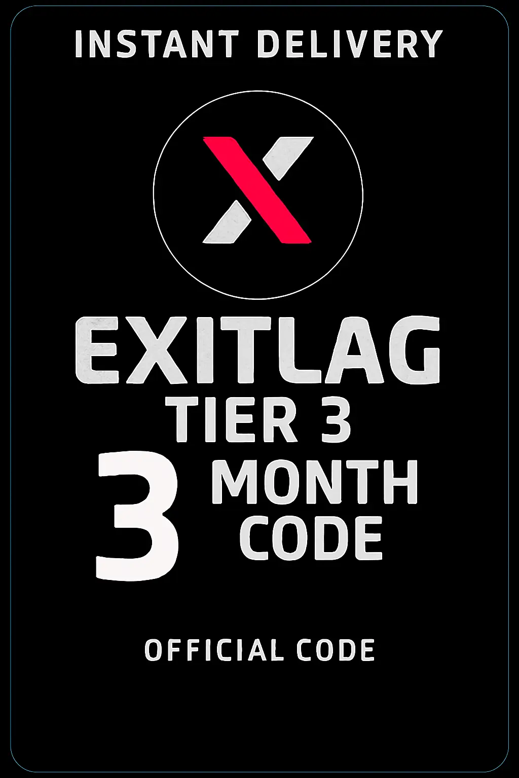 Exitlag 3 Month (Tier 3) Check description for region restrictions. Exitlag 3 Month (Tier 3) Check description for region restrictions.