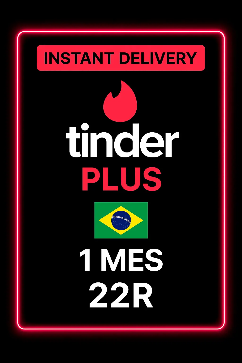 Tinder Plus 1 Měsíc 22R - Brazílie Tinder Plus 1 Měsíc 22R - Brazílie