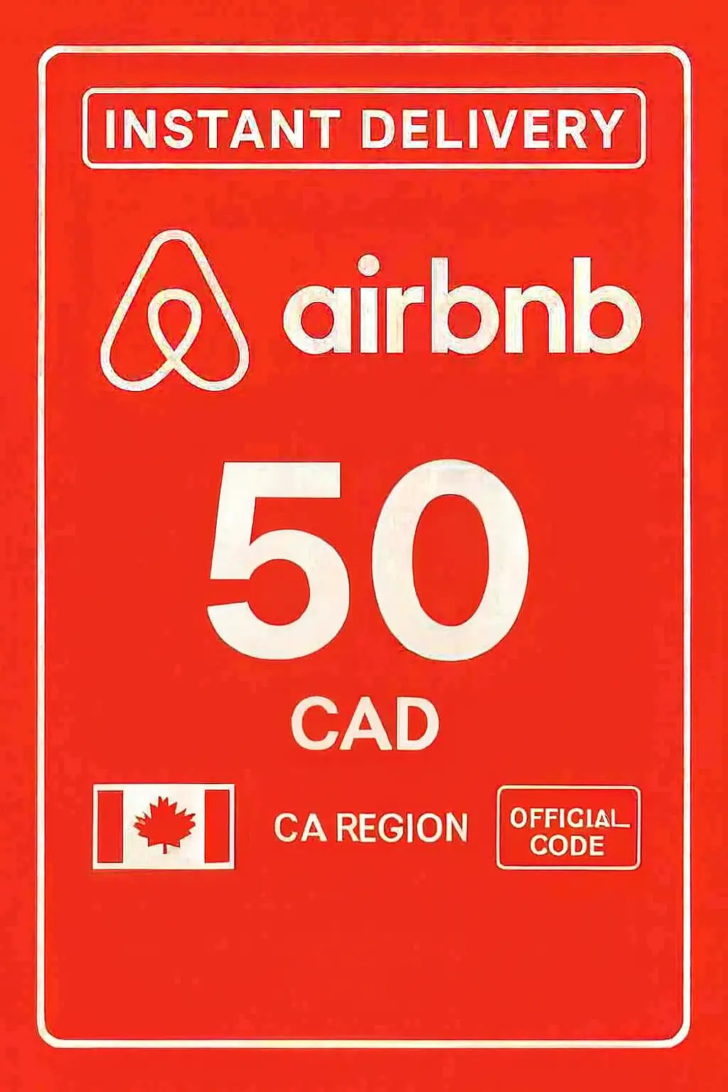Подарочна картичка Airbnb - 50 CAD (Канада) Подарочна картичка Airbnb - 50 CAD (Канада)