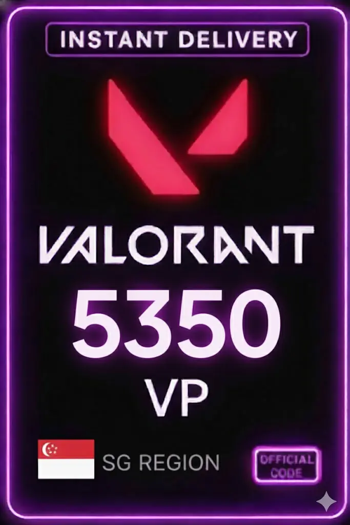 Valorant Points - 5350 VP (Singapore) Valorant Points - 5350 VP (Singapore)