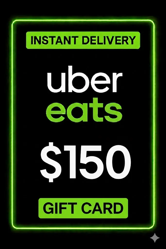 Uber Eats Gift Card - 150$ Uber Eats Gift Card - 150$