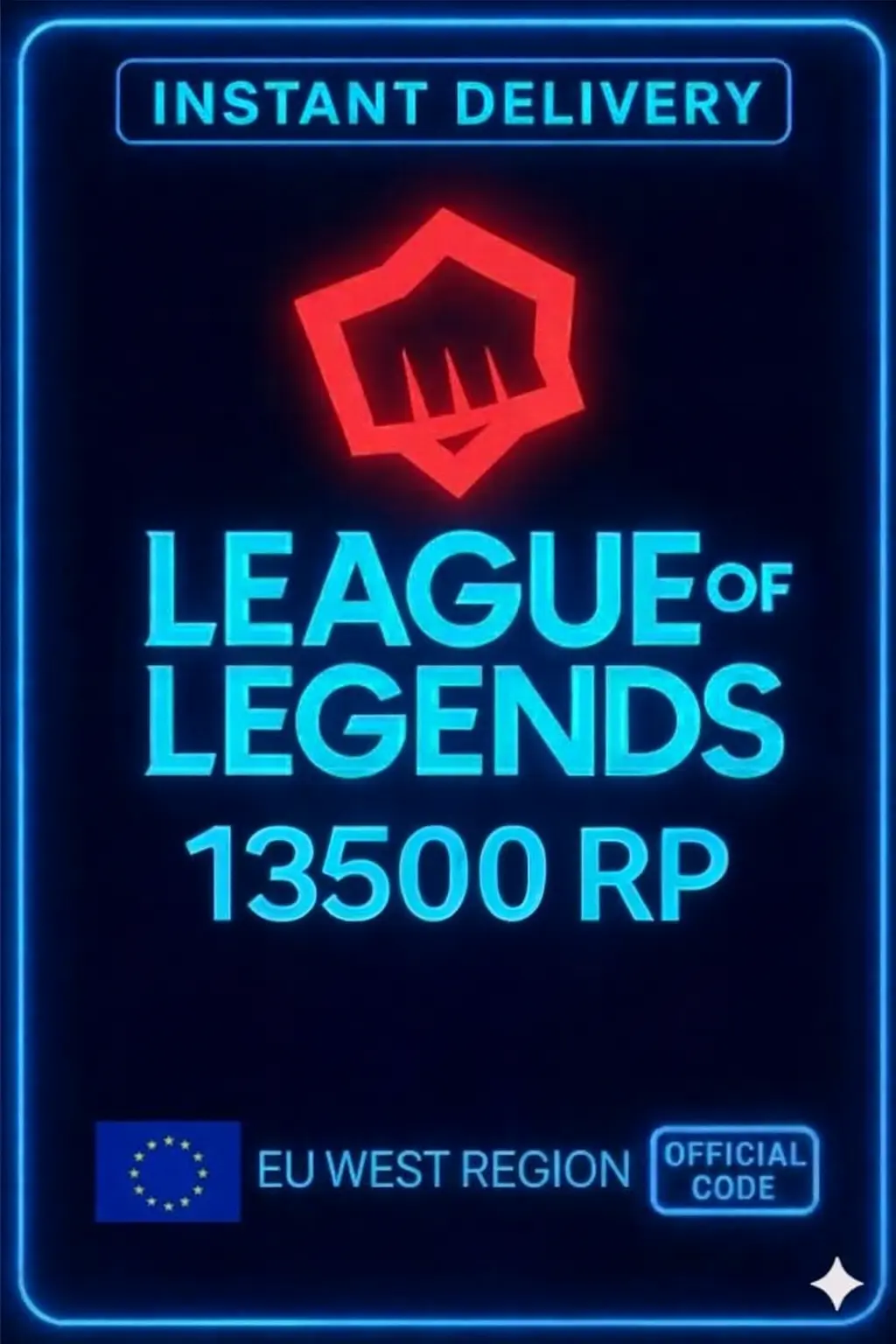 Riot Points - 13500 RP (EU) Riot Points - 13500 RP (EU)