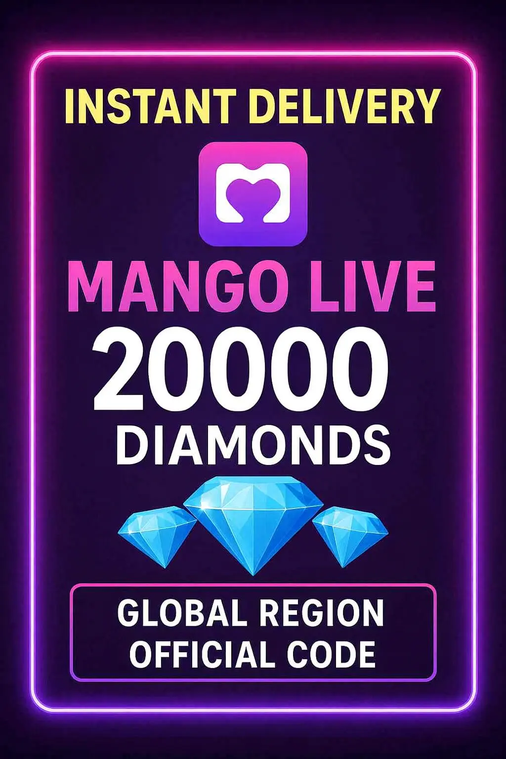 Mango Live Top-Up - 20.000 Diamonds Mango Live Top-Up - 20.000 Diamonds
