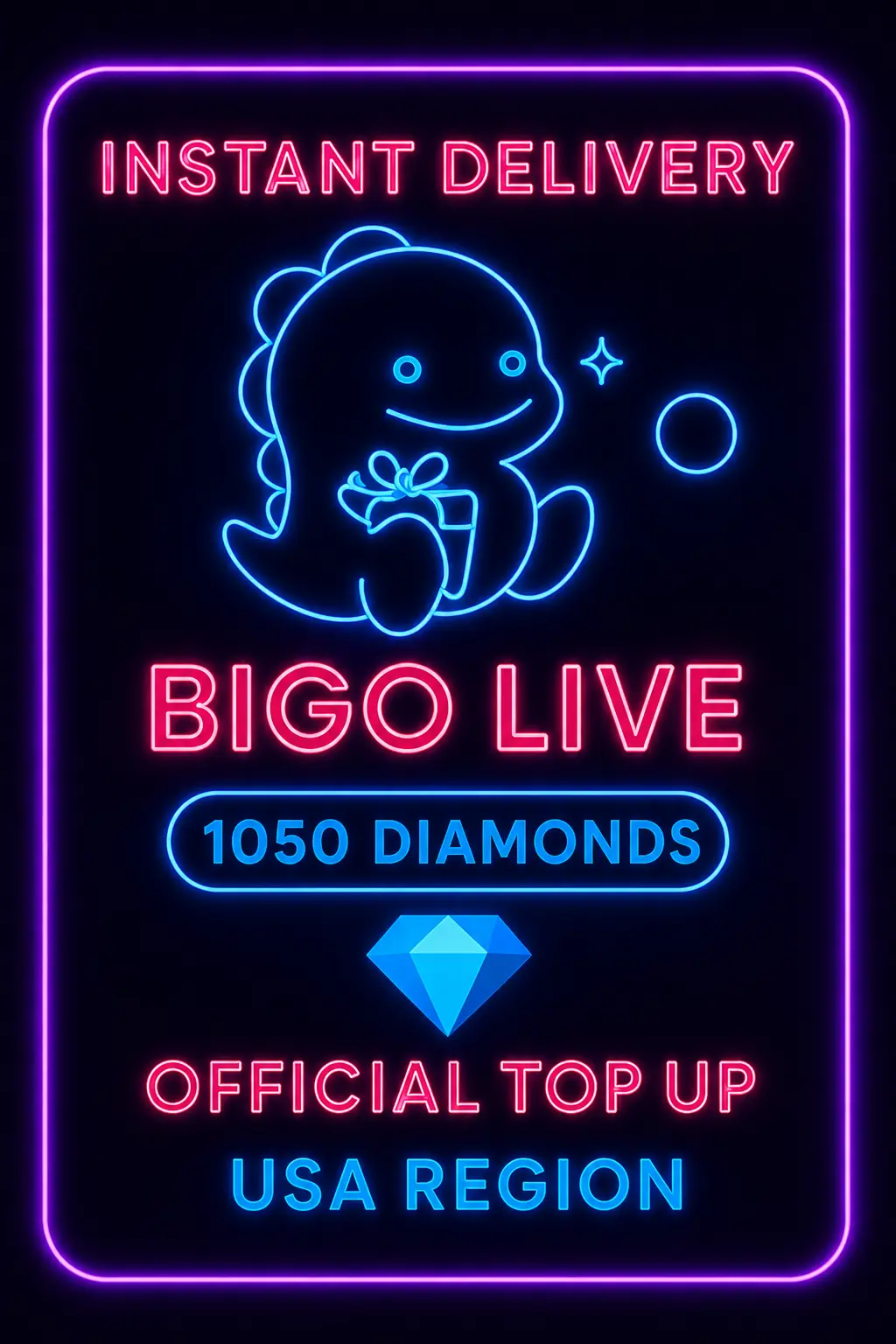 Bigo Live - 1050 Diamonds (Top-Up) (US) Bigo Live - 1050 Diamonds (Top-Up) (US)