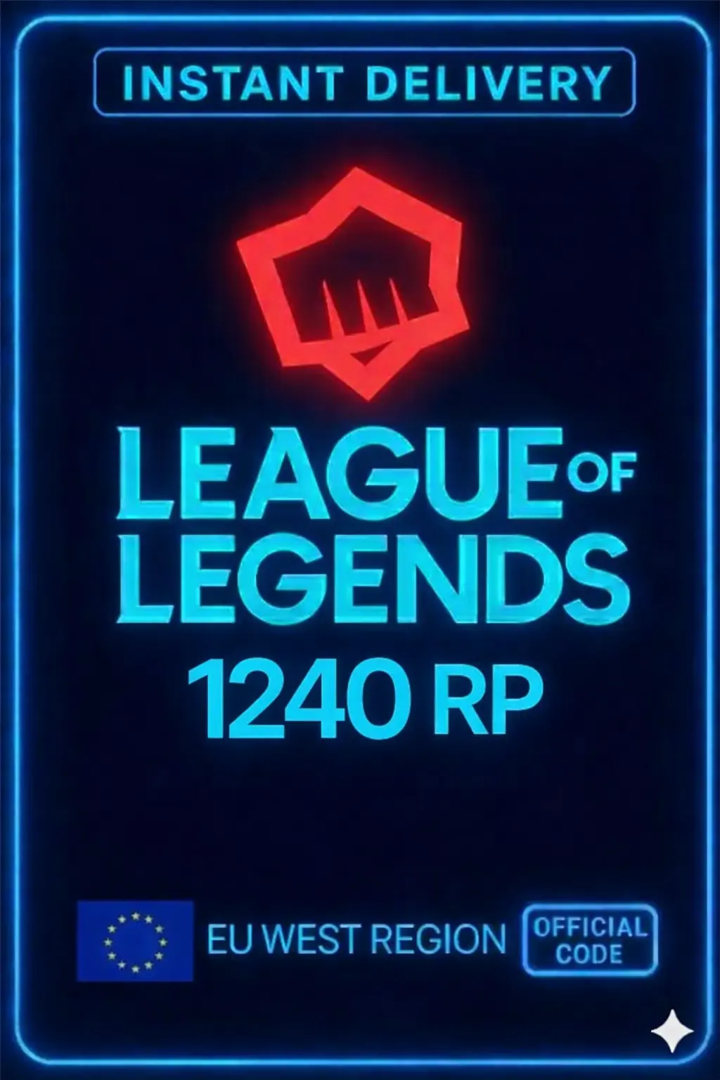 Riot Points - 1240 RP (EU) Riot Points - 1240 RP (EU)