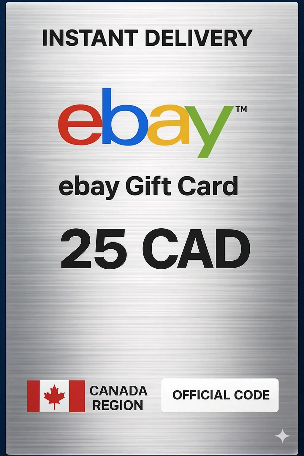 eBay Gift Card 25 CAD eBay Gift Card 25 CAD