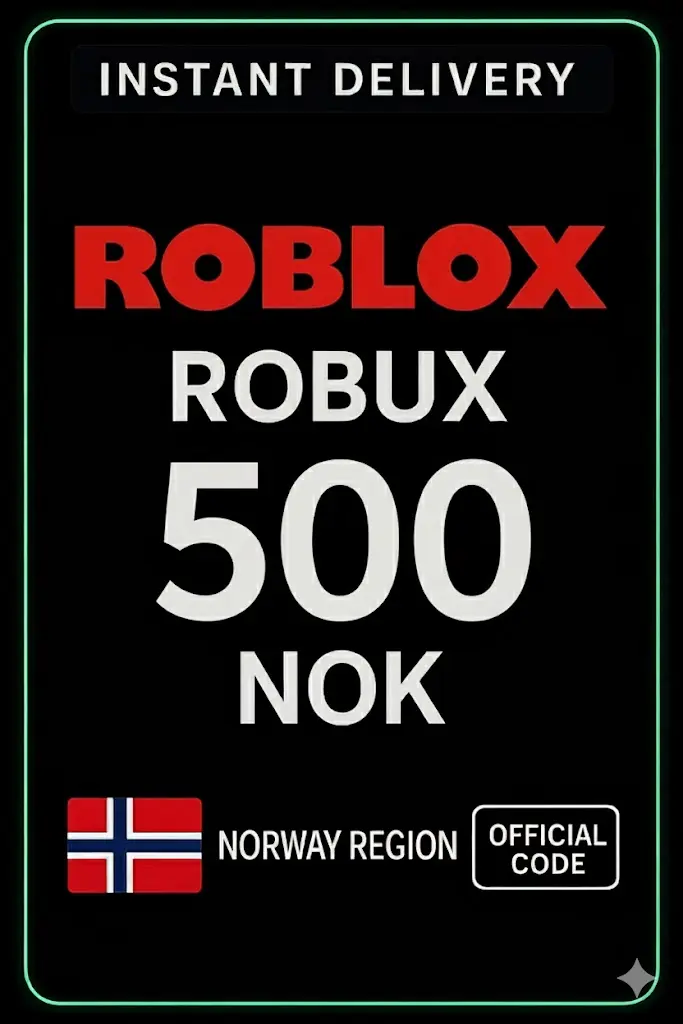 Roblox 500 NOK Spilskort (NO) Roblox 500 NOK Spilskort (NO)