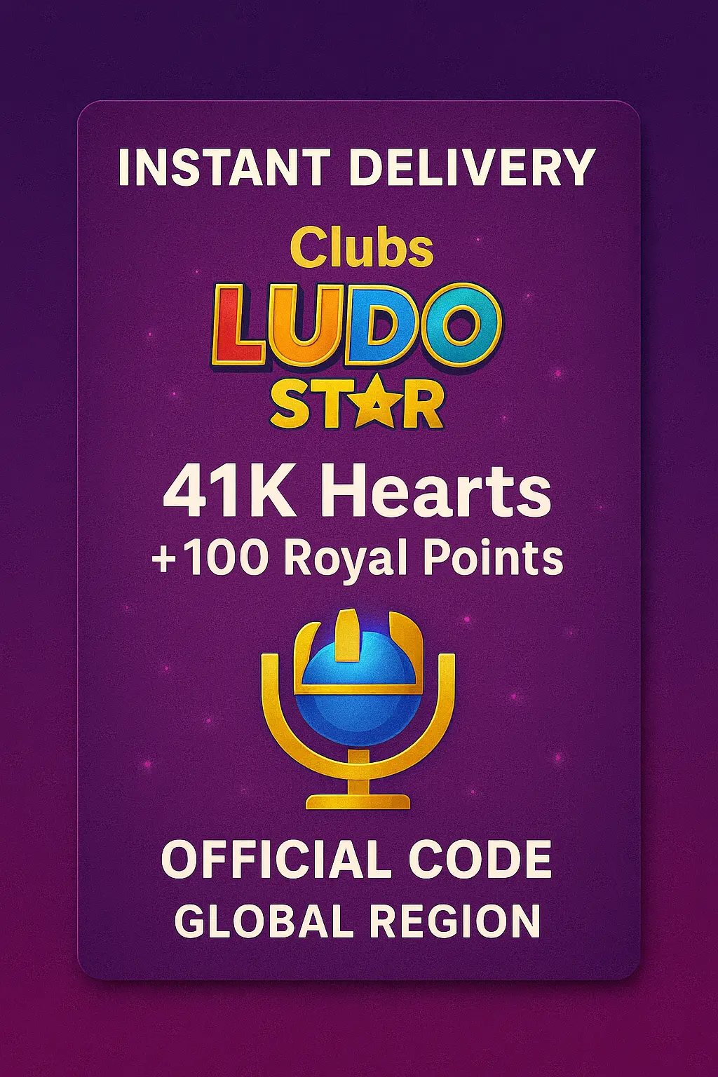 Clubs Ludo Star - 41K Hearts + 100 Royal Points Clubs Ludo Star - 41K Hearts + 100 Royal Points