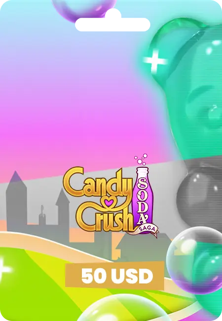 Candy Crash Saga Soda - 50$ Gold Bar Code
