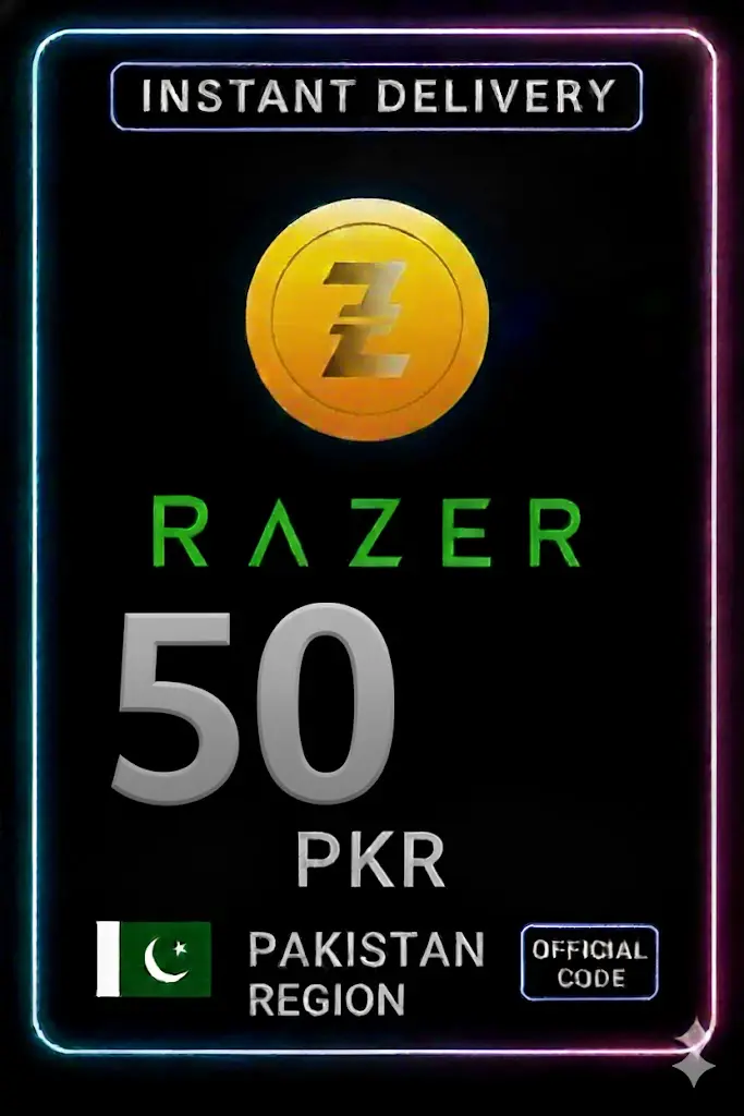 Razer Gold Пакистан PKR 50 Razer Gold Пакистан PKR 50