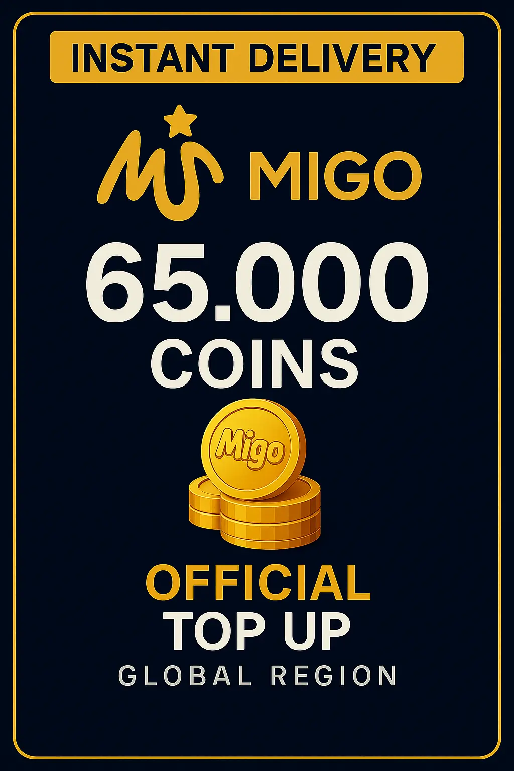 Migo Live 65.000 Kovančkov (Dopolnitev) Migo Live 65.000 Kovančkov (Dopolnitev)