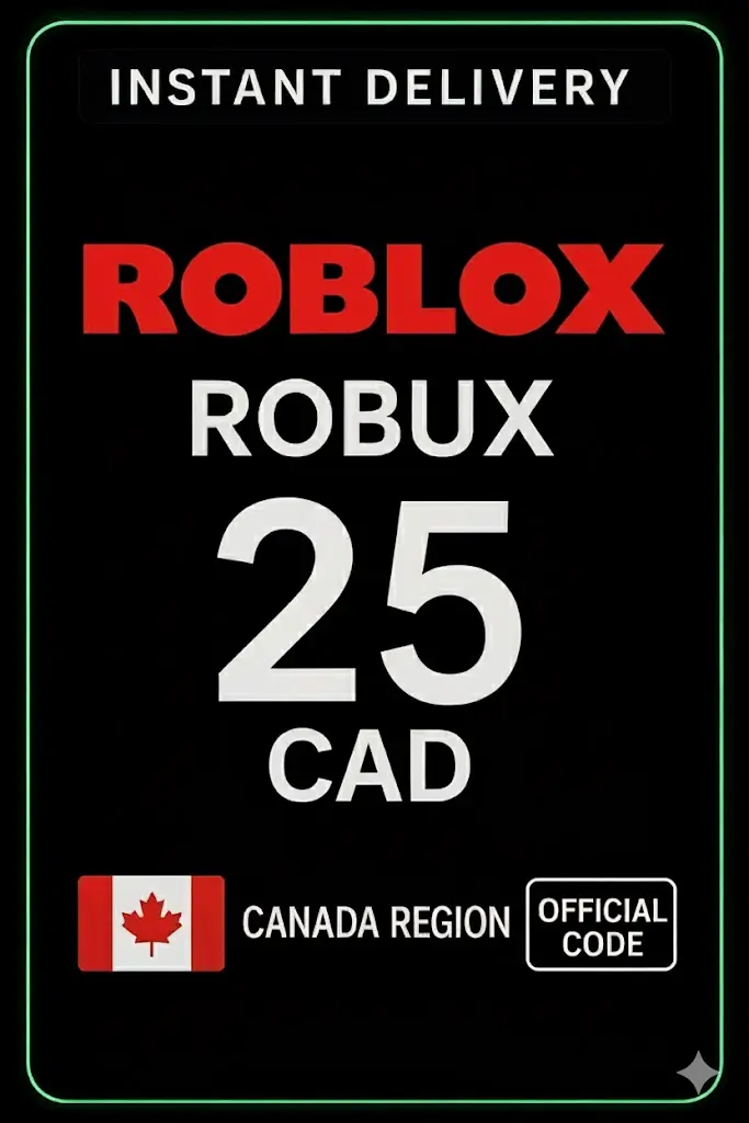 Roblox 25 CAD игрова карта (КАН) Roblox 25 CAD игрова карта (КАН)