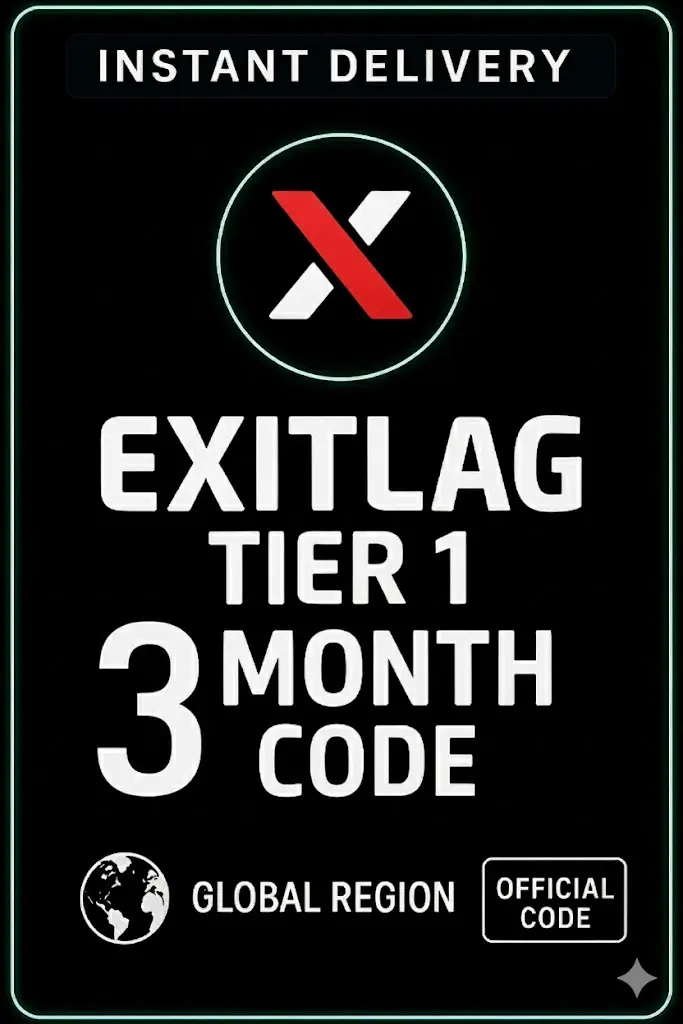 Exitlag 3 Month (Tier 1) Check description for region restrictions. Exitlag 3 Month (Tier 1) Check description for region restrictions.
