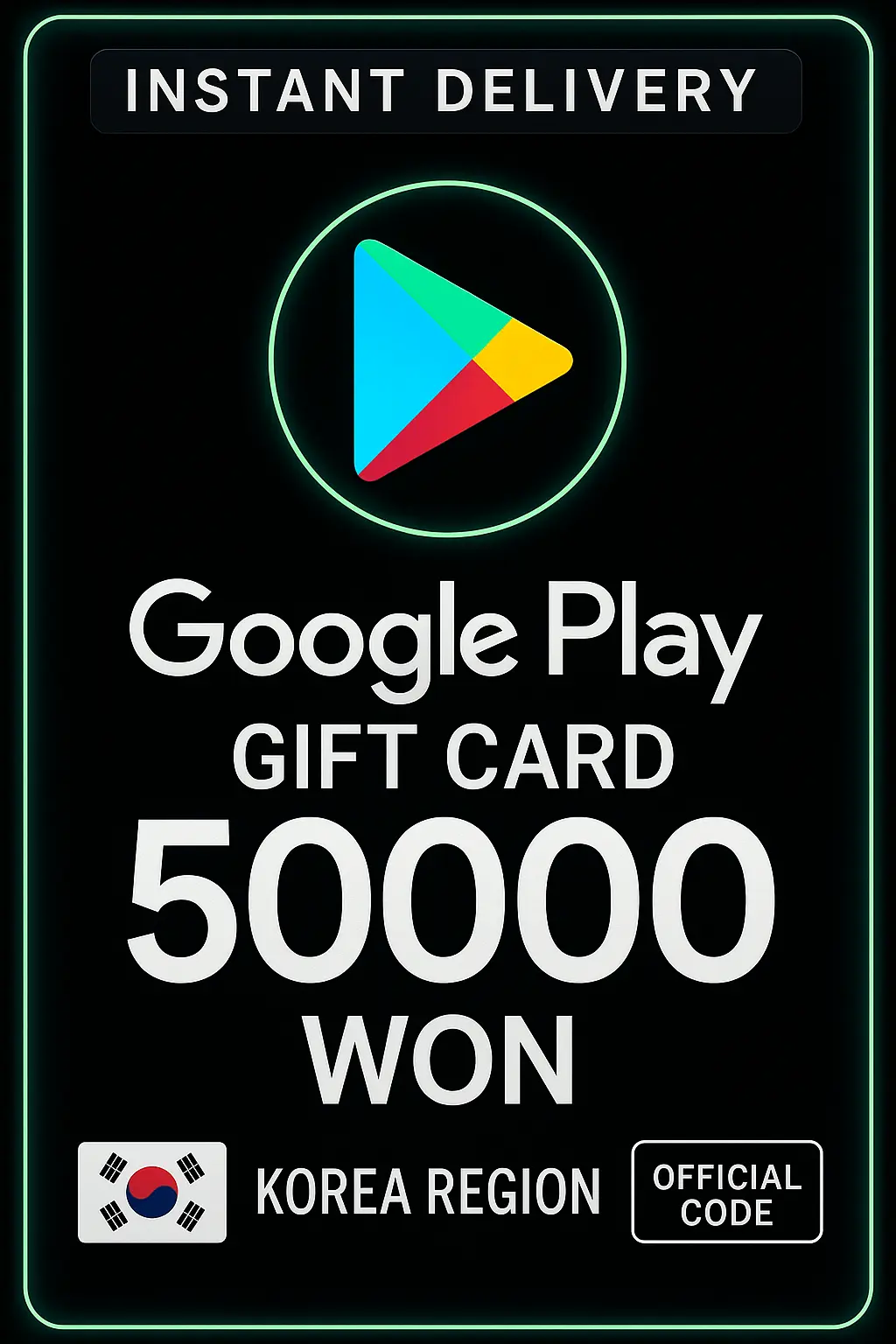 Google Play Gift Card - Korea WON 50000 Google Play Gift Card - Korea WON 50000