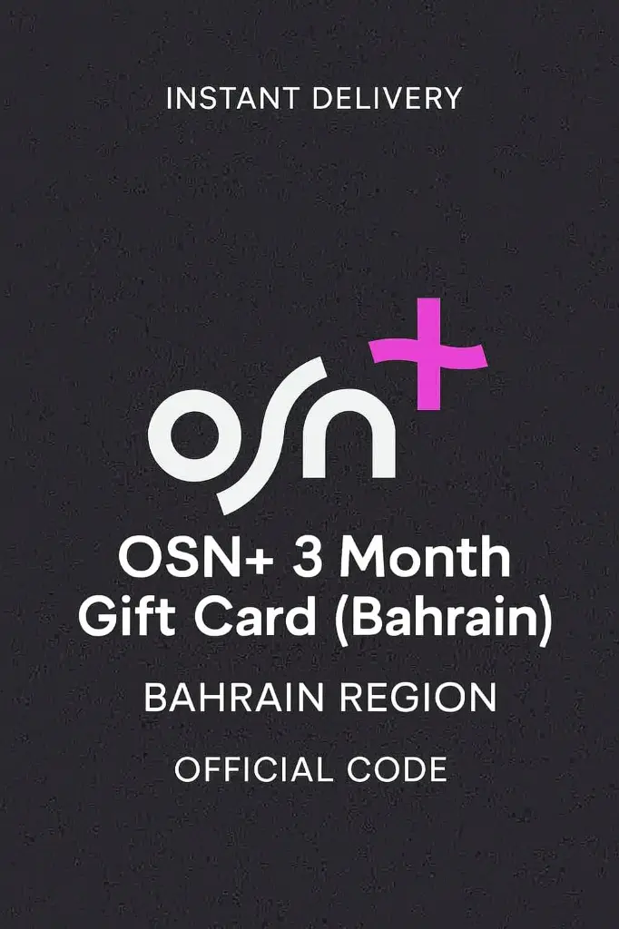 OSN+ 3 Айлык Подарок Картасы (Бахрейн) OSN+ 3 Айлык Подарок Картасы (Бахрейн)