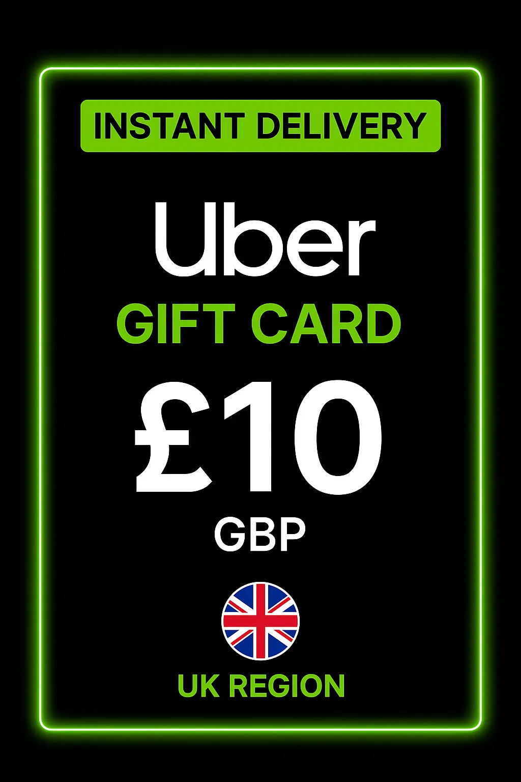 Uber Тӯҳфа Карт - 10 GBP Uber Тӯҳфа Карт - 10 GBP