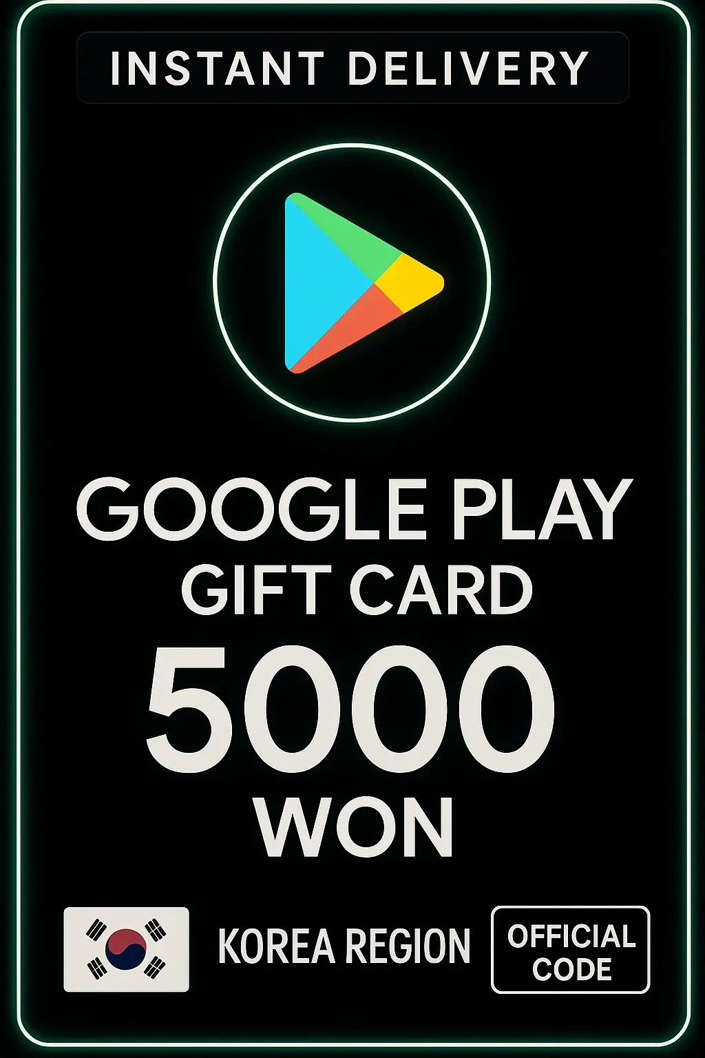 Google Play Gift Card - Korea WON 5000 Google Play Gift Card - Korea WON 5000