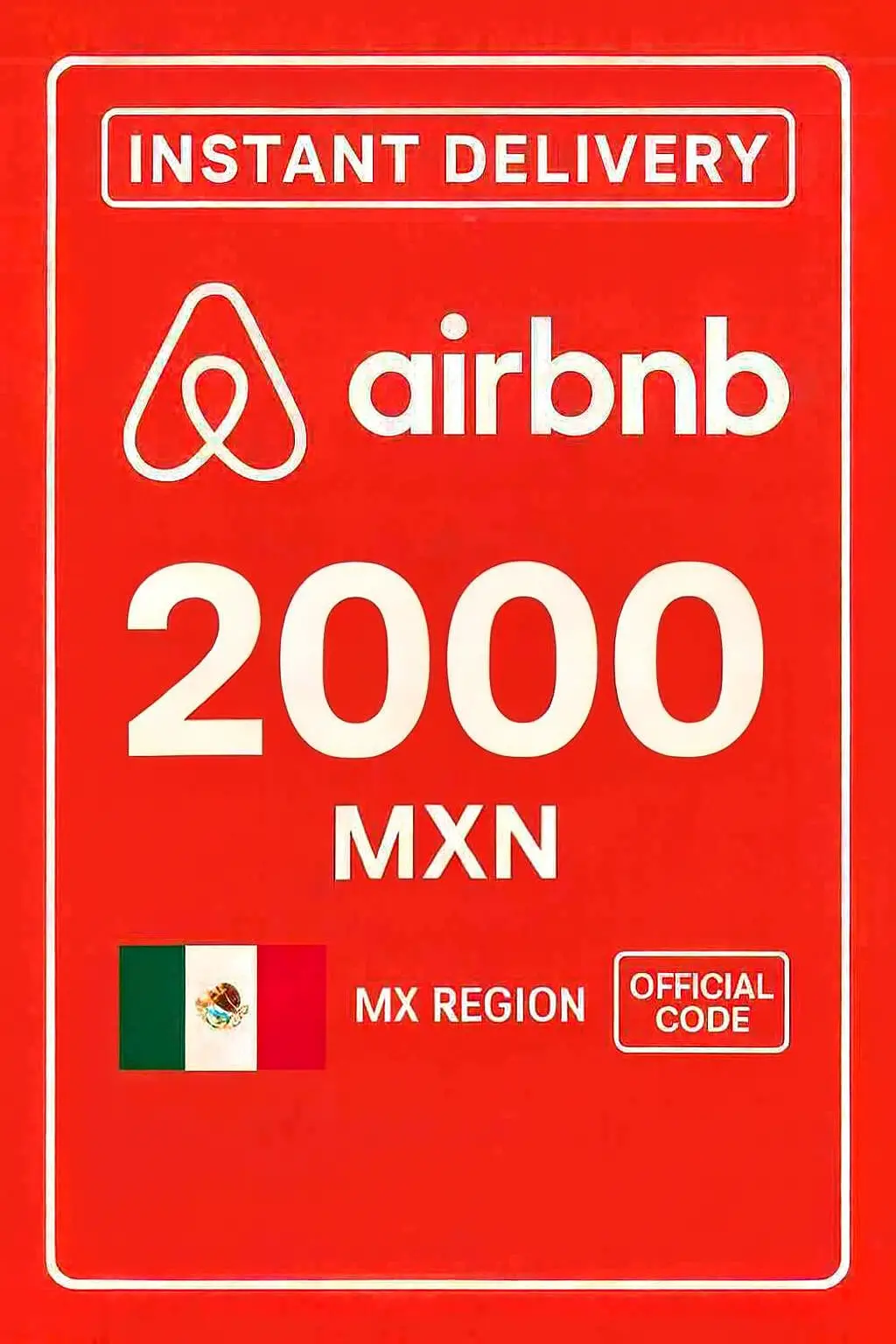כרטיס מתנה של Airbnb - 2000 MXN (מקסיקו) כרטיס מתנה של Airbnb - 2000 MXN (מקסיקו)