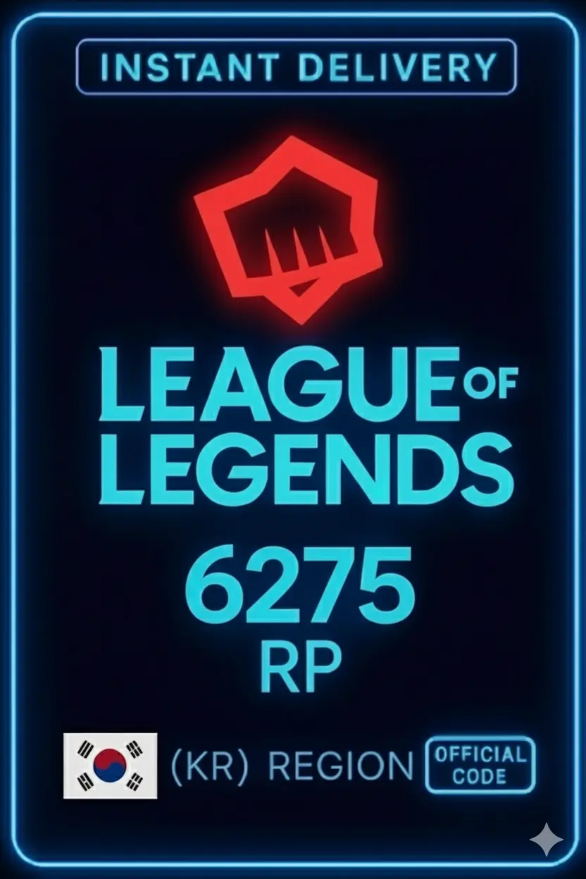 League Of Legends KR 6275 Riot Punkte League Of Legends KR 6275 Riot Punkte