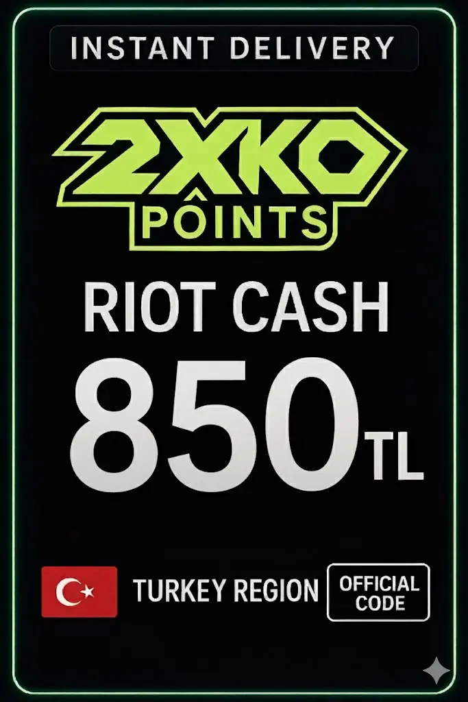 2XKO - KO Poäng 850 TL Riot Cash 2XKO - KO Poäng 850 TL Riot Cash