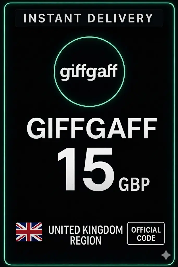 giffgaff předplacená karta - 15 GBP giffgaff předplacená karta - 15 GBP
