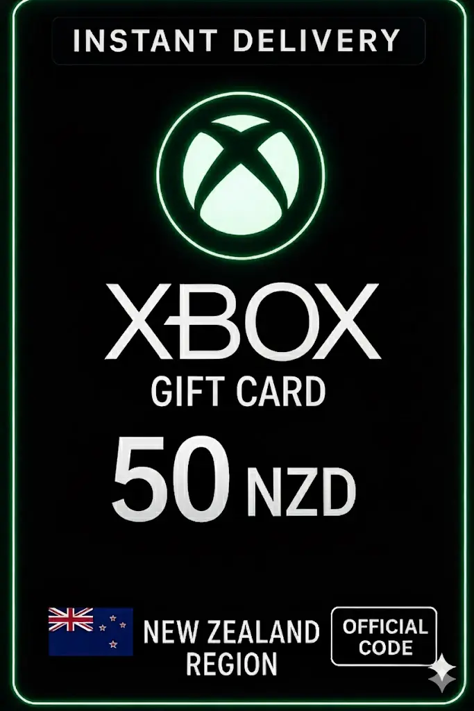 XBOX Live Card New Zealand - 50 NZD XBOX Live Card New Zealand - 50 NZD