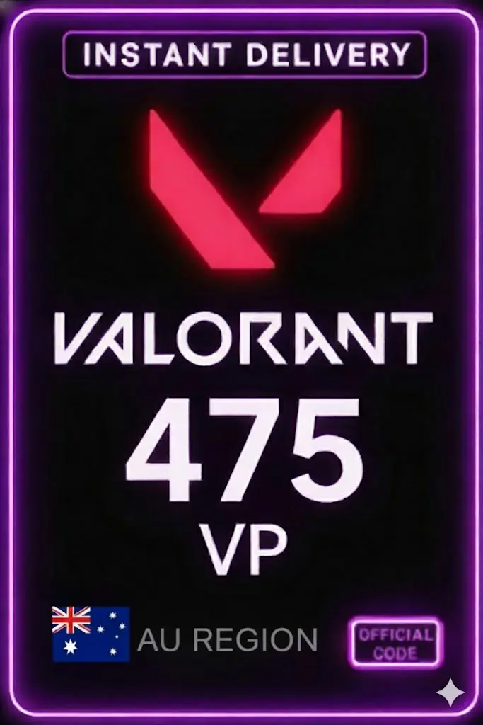 نقاط ف Valorant - 475 VP (أستراليا) نقاط ف Valorant - 475 VP (أستراليا)