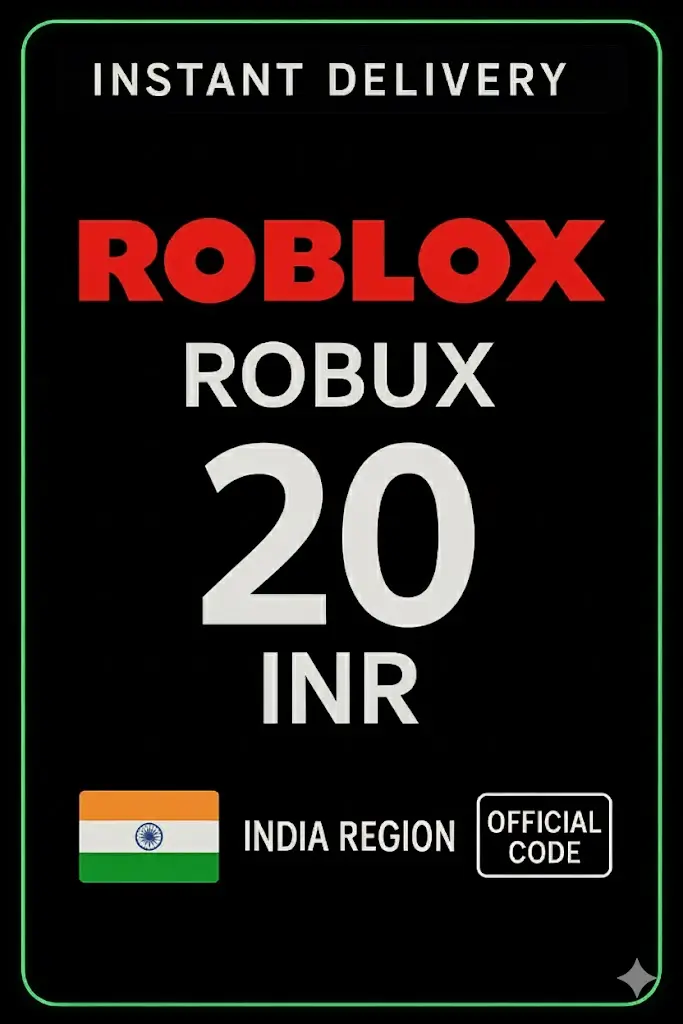 Roblox 20 INR Game Card (IN) Roblox 20 INR Game Card (IN)