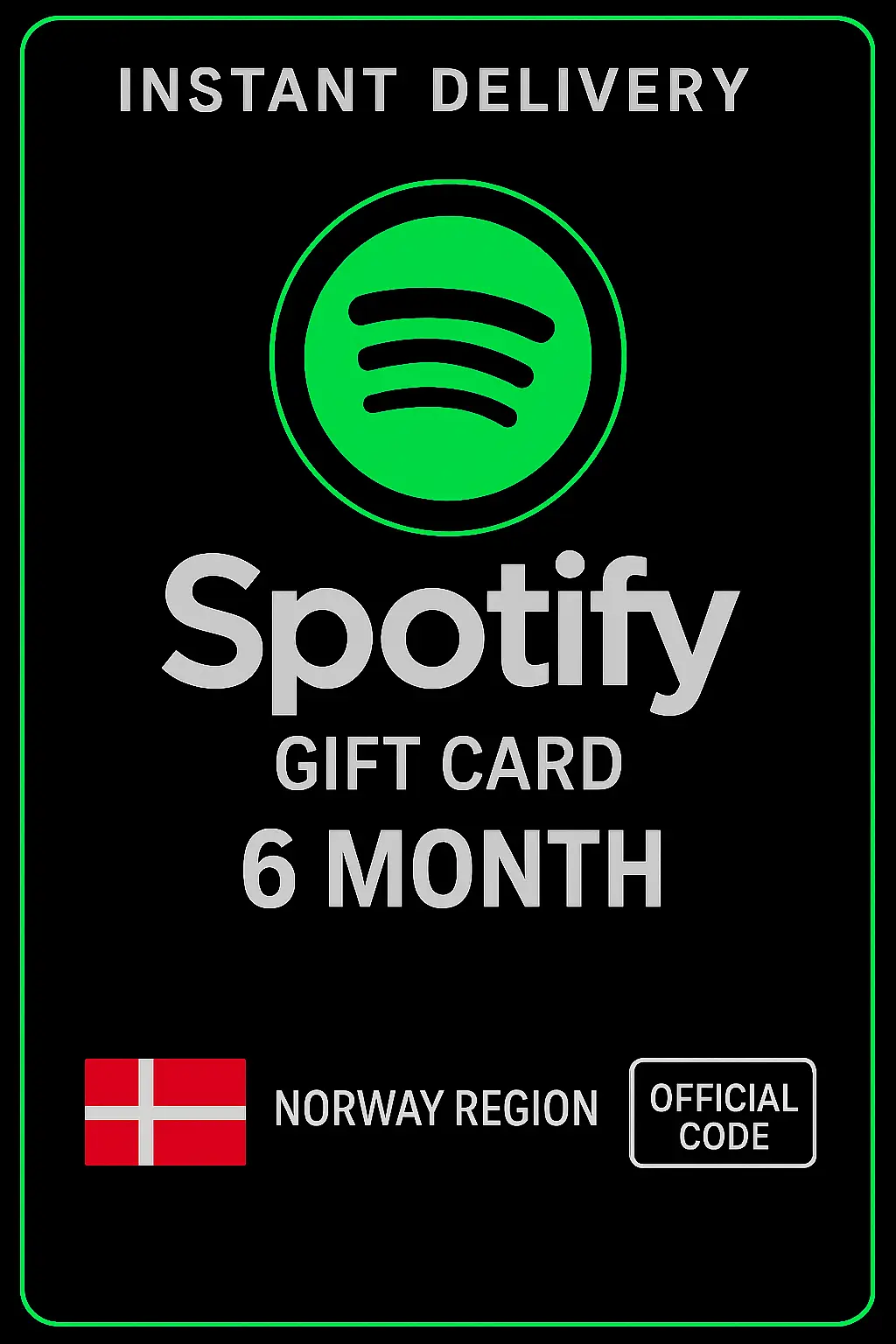 Spotify подаръчна карта Норвегия - 6 месеца NOK Spotify подаръчна карта Норвегия - 6 месеца NOK