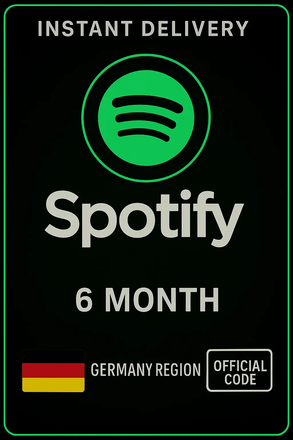Spotify DE - 6 måneders abonnement Spotify DE - 6 måneders abonnement