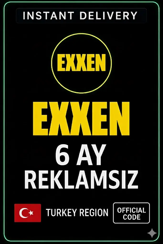 Exxen 6 Ay Üyelik (Reklam Yok) Exxen 6 Ay Üyelik (Reklam Yok)
