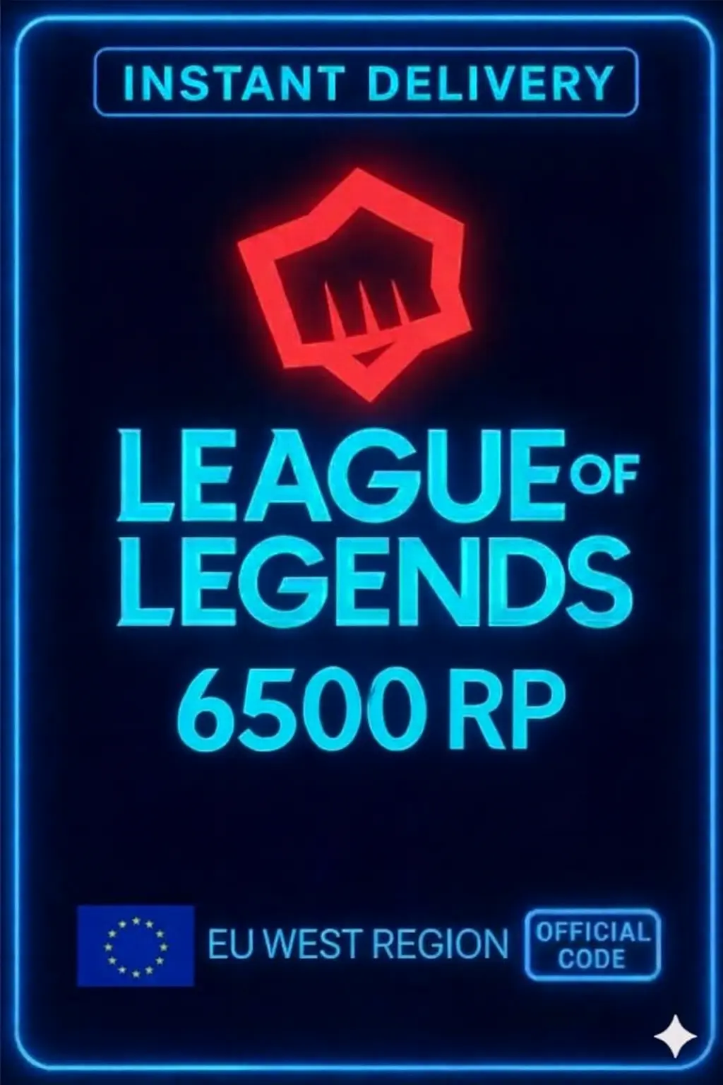 Riot Points - 6500 RP (EU) Riot Points - 6500 RP (EU)