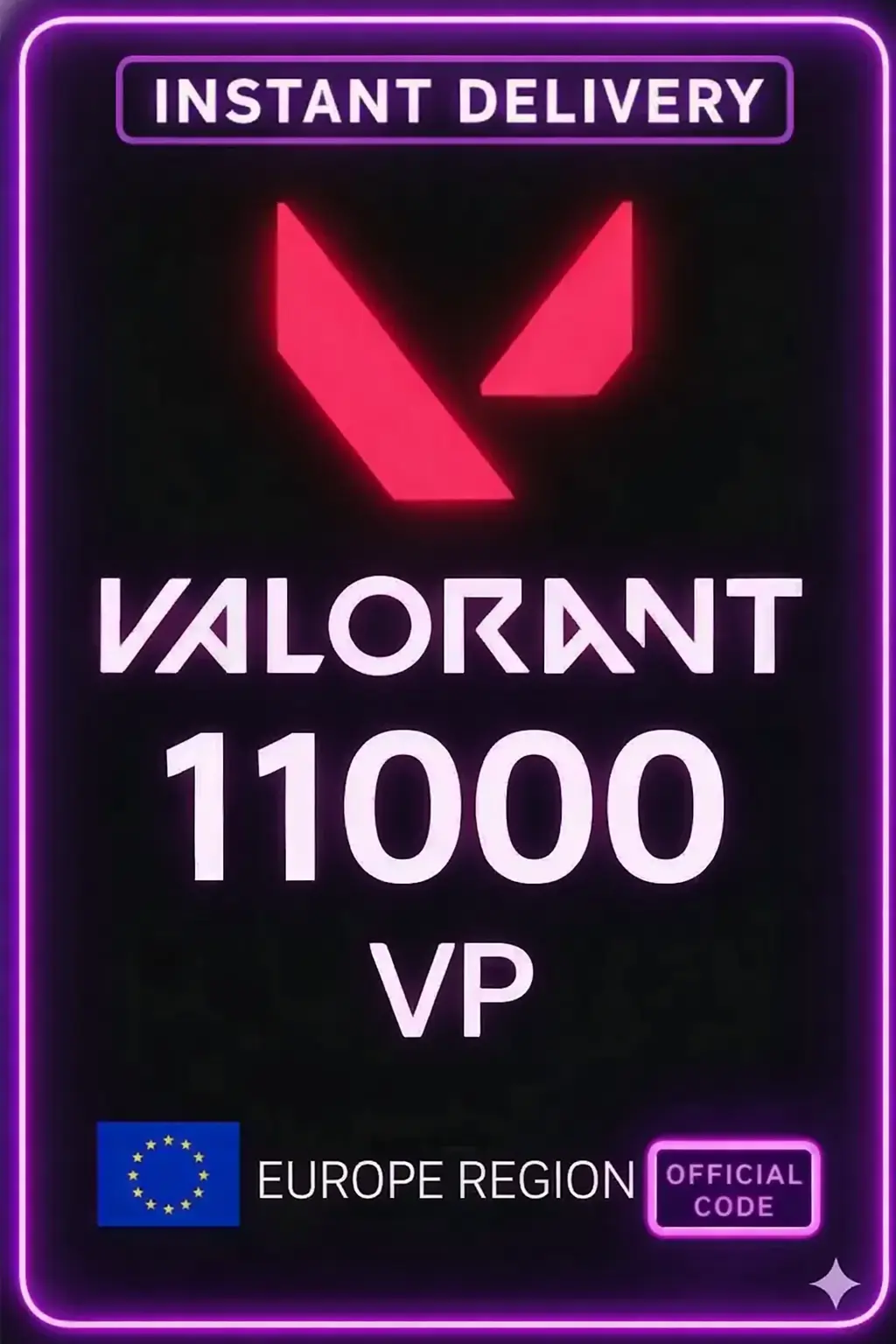 Valorant Points - 11000 VP (EU Server) Valorant Points - 11000 VP (EU Server)