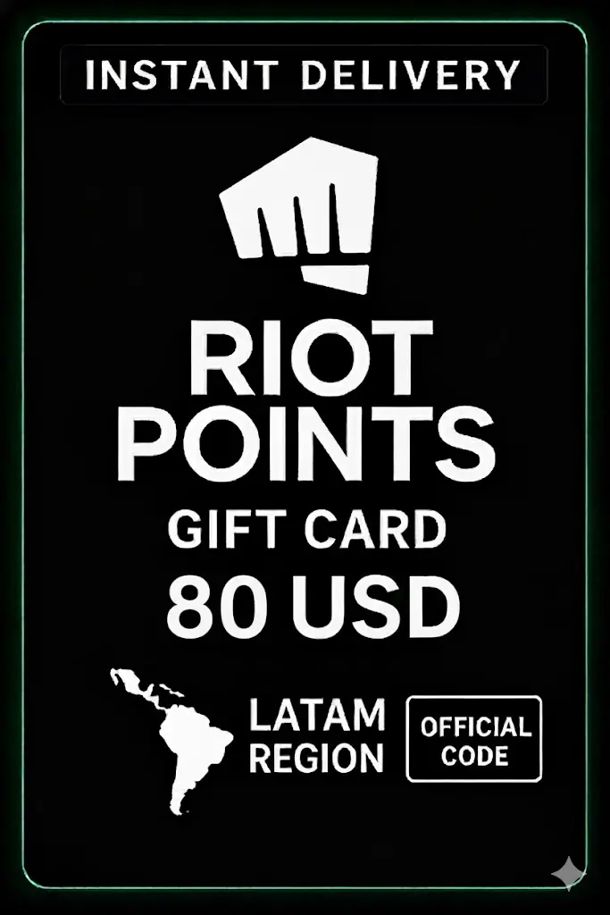Riot Points Latam America - 80 USD Riot Points Latam America - 80 USD