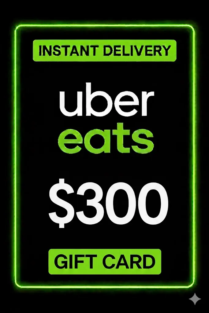 Uber Eats Gift Card - 300$ (USA) Uber Eats Gift Card - 300$ (USA)