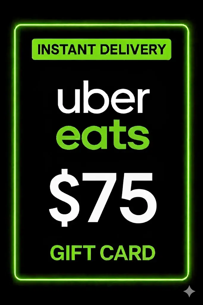Uber Eats Gift Card - 75$ Uber Eats Gift Card - 75$