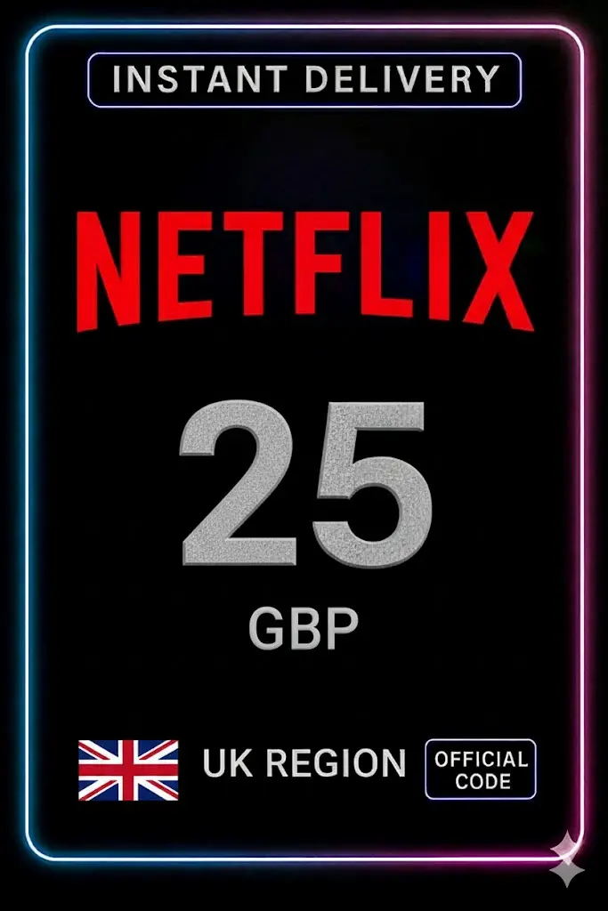 Netflix Gift Card 25 GBP UK Netflix Gift Card 25 GBP UK