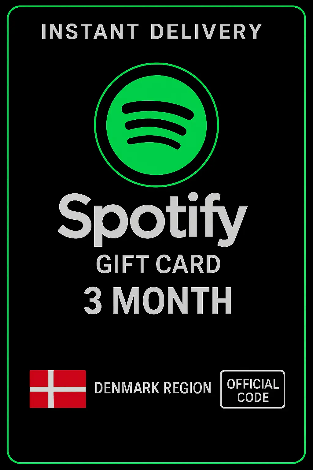 Spotify Карти эҳди Дания - 3 моҳ DK Spotify Карти эҳди Дания - 3 моҳ DK