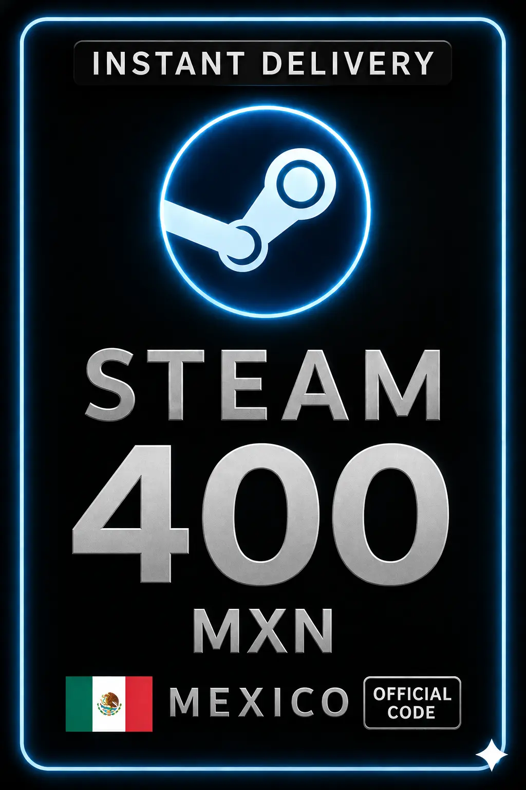 Steam Wallet 400 MXN - Mexico Steam Wallet 400 MXN - Mexico