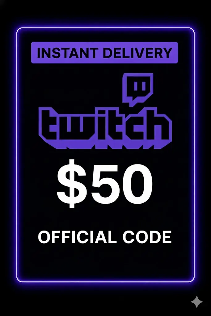 Twitch Gift Card 50$ Twitch Gift Card 50$