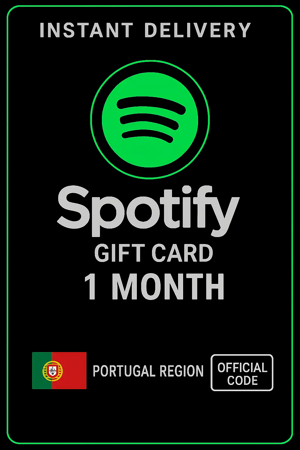 Spotify Подаръчна карта Португалия - 1 месец PT Spotify Подаръчна карта Португалия - 1 месец PT