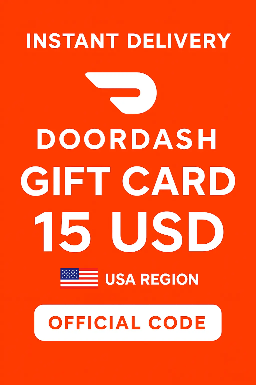 DoorDash Gift Cards - 15$ DoorDash Gift Cards - 15$