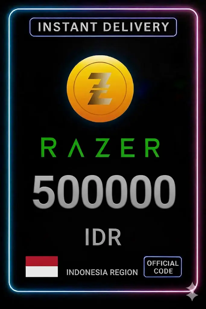 Razer Gold Индонезия IDR 500000 Razer Gold Индонезия IDR 500000
