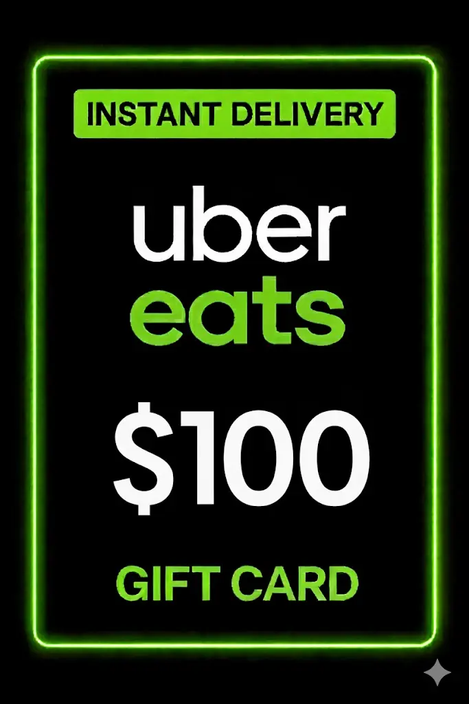 Uber Eats Gift Card - 100$ Uber Eats Gift Card - 100$