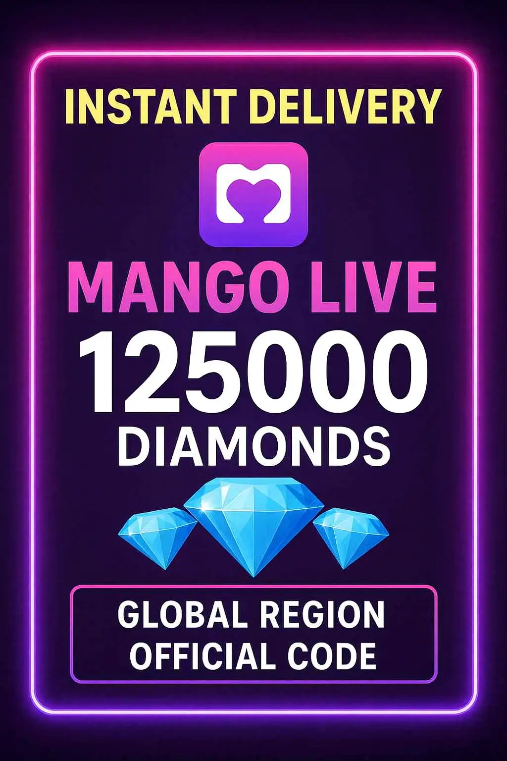 Mango Live Top-Up - 125000 Berlian Mango Live Top-Up - 125000 Berlian