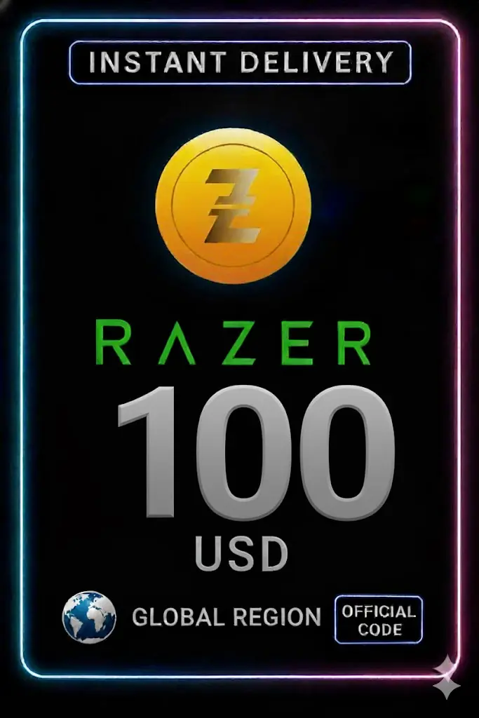 100 USD Razer Gold Глобален Пин 100 USD Razer Gold Глобален Пин