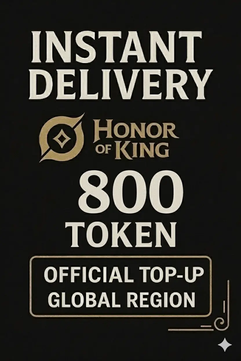 Honor of Kings - 800 Tokens (Top-Up) Honor of Kings - 800 Tokens (Top-Up)