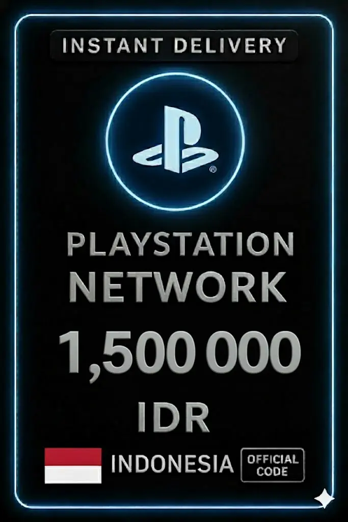 PlayStation PSN 카드 1,500,000 Rp (ID) PlayStation PSN 카드 1,500,000 Rp (ID)